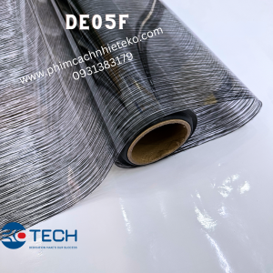 DE05F - Trang trí kính họa tiết sọc đen