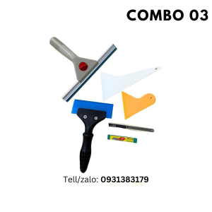 Combo 03 gạt kính - Dụng cụ dán phim cách nhiệt nhà kính